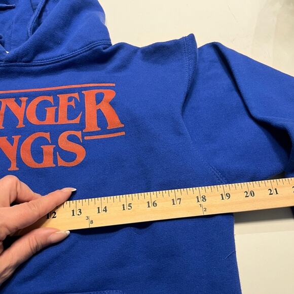 Stranger Things Unisex Royal Blue Hoodie Small - Picture 8 of 9